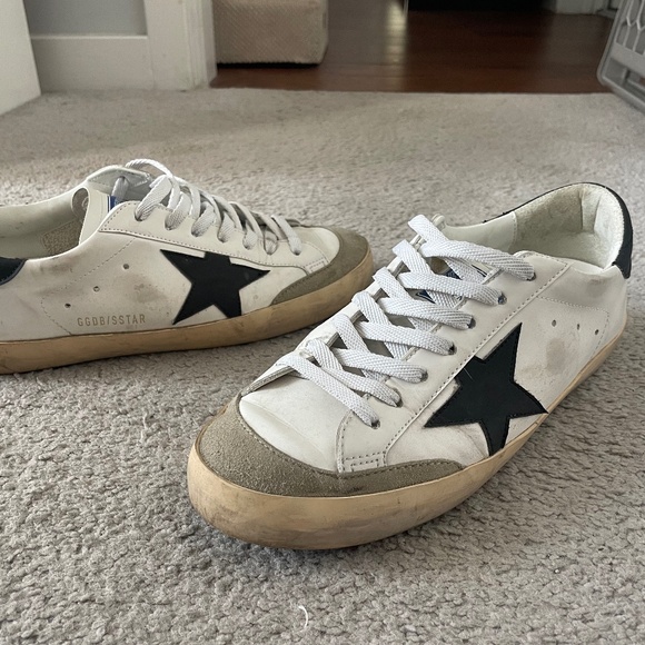 Golden Goose Super-Star Leather Sneakers - Picture 1 of 5